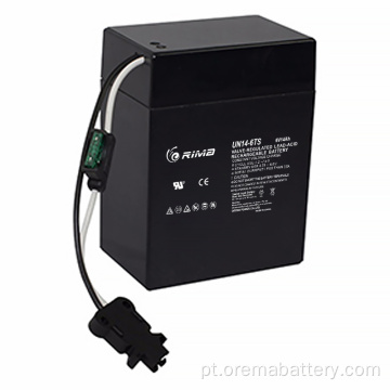 VRLA Battery Solar Battery 6v14ah para iluminação de emergência